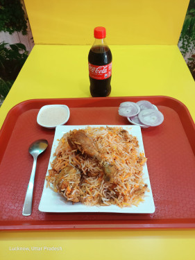 Hyderabadi Chicken Biryani+ Coke+ Burger Chicken