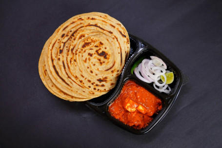 Kadhai Paneer 2 Lachha Paratha Salad