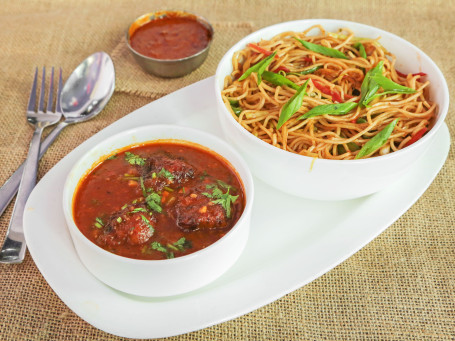 Noodles With Veg Manchurian Combo