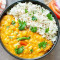 Dal Fry With Rice With Raita