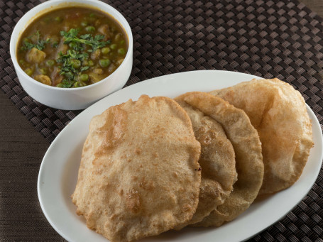 Poori Bhaji With The Accompaniments