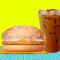 1 Crunchy Veg Burger With Cold Coffee