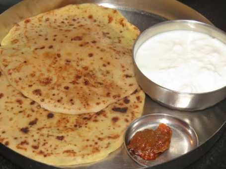 Aloo Pyaz Paratha With Dahi Combo