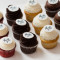 12 cupcakes decorated with Logos