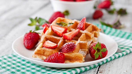 Strawberry Belgium Waffles