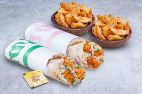 Super Saver Paneer Chicken Wrap Combo (Extra Savings)