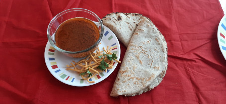 2 Jowar Bhakri And Shev Bhaji