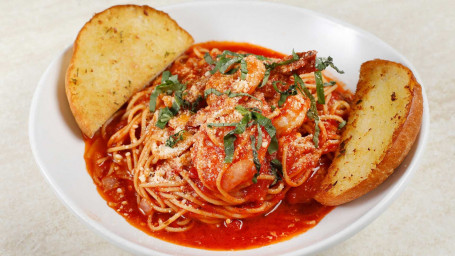 Spaghettini With Prawns