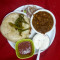 Chole Kulcha (3kulcha) Served With Salad,tari,mirch Achar