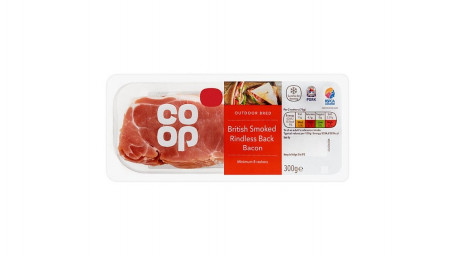 Co Op Smoked Rindless Back Bacon