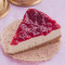 Eggless Raspberry Cheesecake Slice