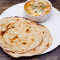 Kadai Paneer With 1 Butter Naan And 1 Lachha Paratha