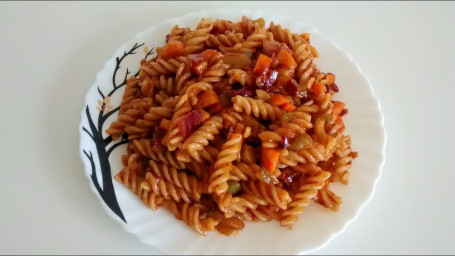 Penne Pasta In Schezwan Sauce