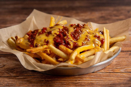 Frites Au Chili Et Au Fromage Ordinaires