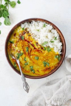 Hari Mirch Dal With Rice