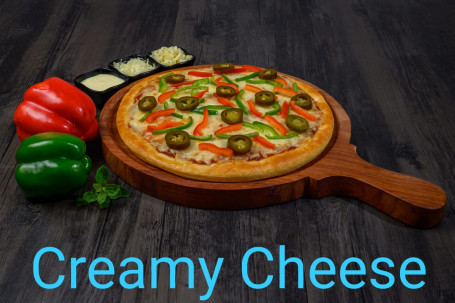 8 Medium Creamy Cheese Pizza