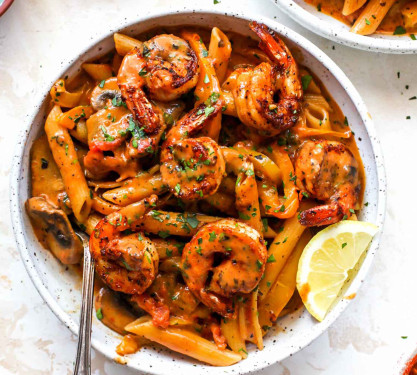 Prawns Cajun Spaghetti Pasta