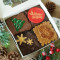Box Of 4 Christmas Themed Brownies