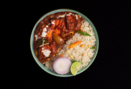 Kadai Paneer With Choice Of Rice