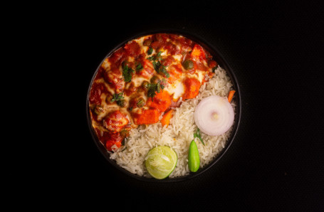 Matar Paneer With Choice Of Rice