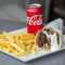 Lamb Souvlaki, Small Chips A Can