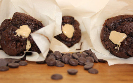 Muffin De Chocolate Relleno De Crema De Avellanas