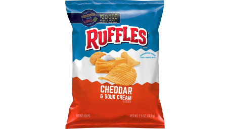 Chips De Crème Sure Au Cheddar Ruffles 2,5 Oz.
