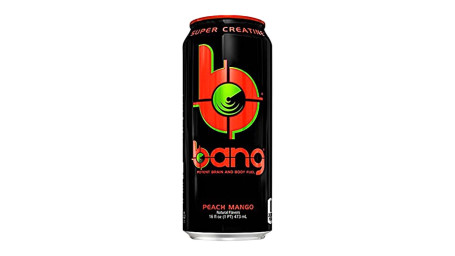 Boisson Énergisante Bang Peach Mangue 16 Oz.