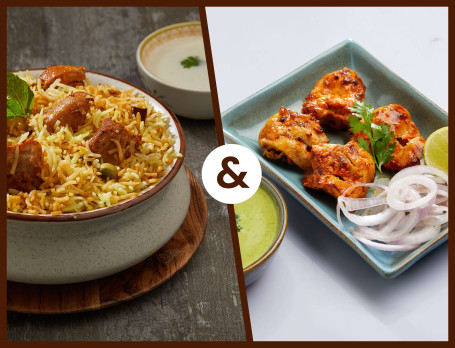 Royal Fiery Chicken Dum Biryani With Half Chicken Fiery Kebab