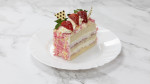 Strawberry Delight Cake Slice