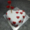 Anniversery Choclate Heart Shape Cake(eggless)