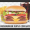 Cheeseburger Duplo com Bacon Bebida 400 ml Fritas 160 g