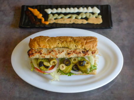 Chicken Seekh Kebab Submarine Sandwich