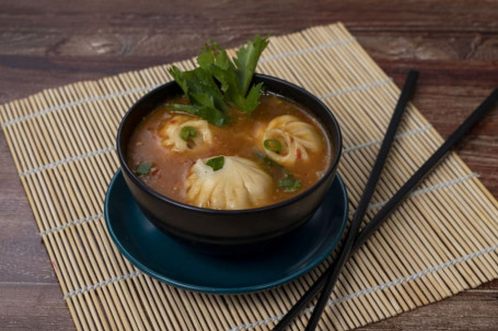 Veg Hot Pot Soup Momo