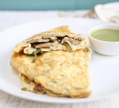 Stuffed Spinach Mushroom Omelette