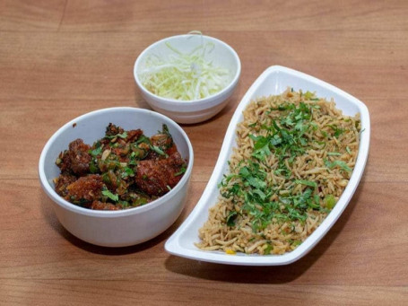 Dry Manchurian Fried Rice Salad