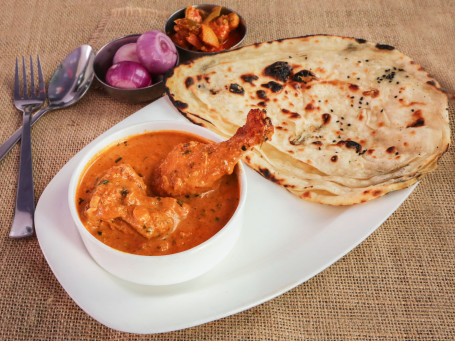 Chicken Curry (2 Pcs) 1 Butter Naan