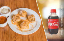 Chicken Afghani Momos Coke