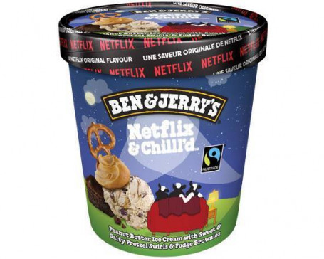 La crème glacée glacée Netflix de Ben Jerry