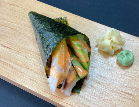 Spicy Sea Bass Avocado Cucumber Temaki