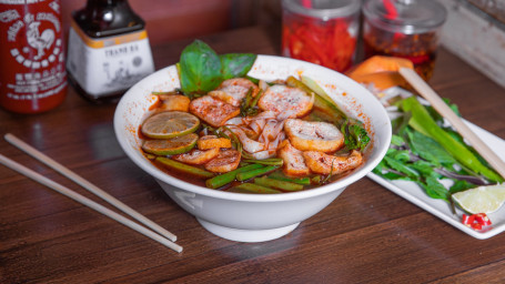 Spicy Tofu Greens Noodle Soup (Vg/V/Gf
