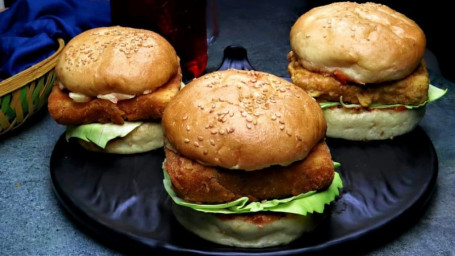 Massive Paneer Patty Burger