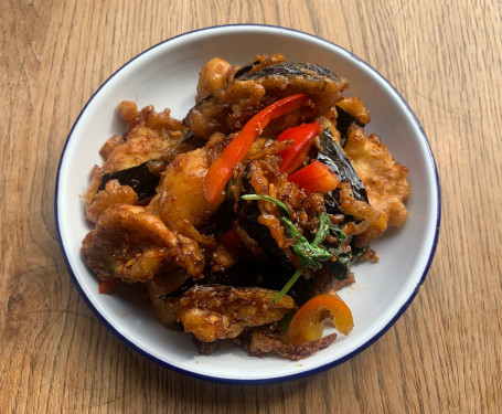 Stir Fried Aubergine (V