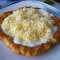 Langos With Garlic, Sour Creme And Cheese