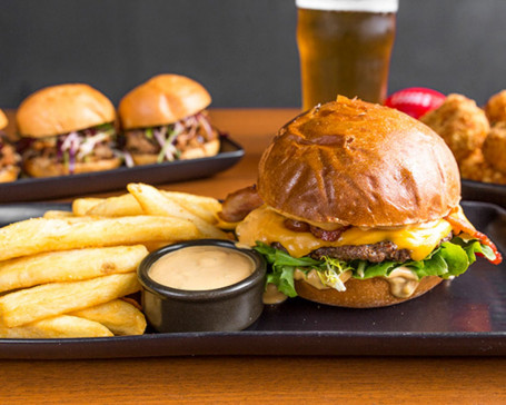 Champion Bacon Cheese Burger with Fries