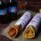 Schezwan Chicken Roll With Aloo Roll 2 Cold Drinks (250 Ml)