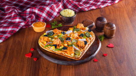 Maharaja Veg Tandoori Cheese Paneer Heart Pizza (Valentines Special)
