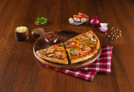 Malai Kebab Cheese Burst Semizza [Half Pizza]