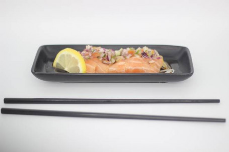 Salmon Yuzu Salsa Sashimi