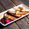 Panfried Haloumi And Pickled Red Onion